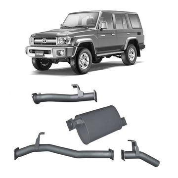 Redback Extreme Duty Exhaust for Toyota Landcruiser 76 Series Wagon (09/2016 - on) - Brixton 4x4 - Buy Online Now!